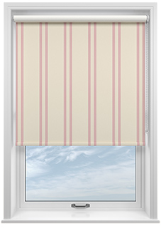 Adelaide, Winnies Stripe Rosies Pink - Twist&Fit Roller Blind
